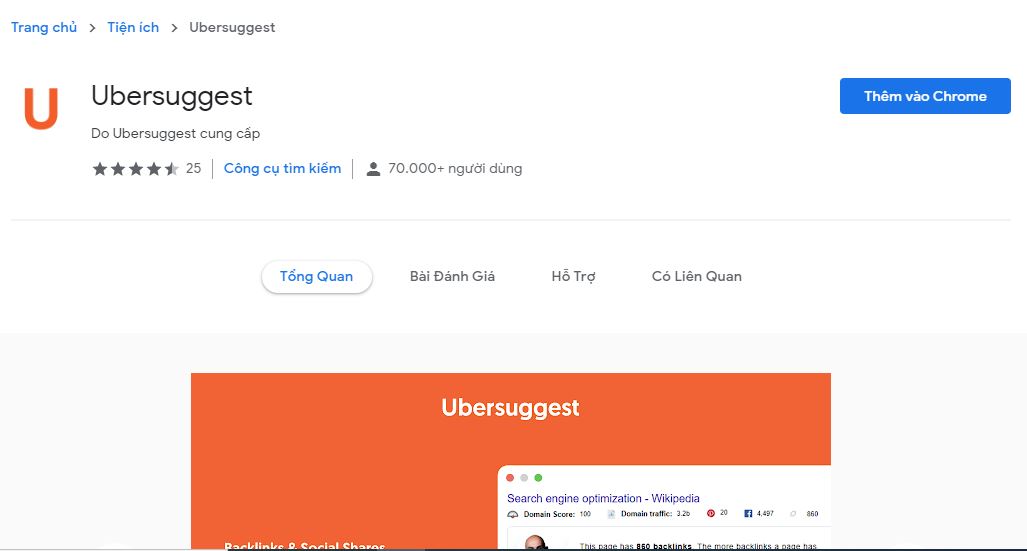 Ubersuggest là một công cụ tìm tìm kiếm từ khóa cực kỳ mạnh mẽ