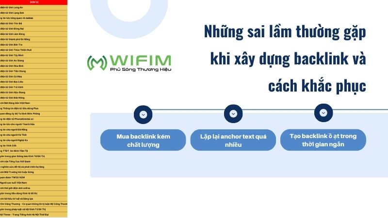 Một số sai lầm khi xây dựng backlink