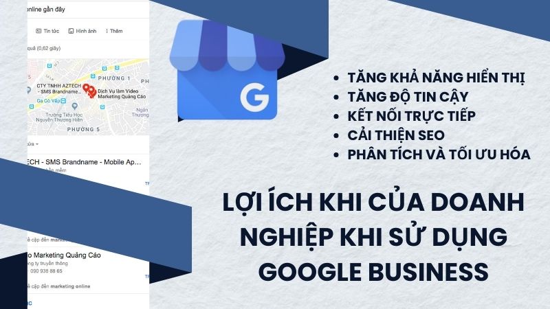 Lợi ích khi của doanh nghiệp khi sử dụng google business Lợi ích khi của doanh nghiệp khi sử dụng google business