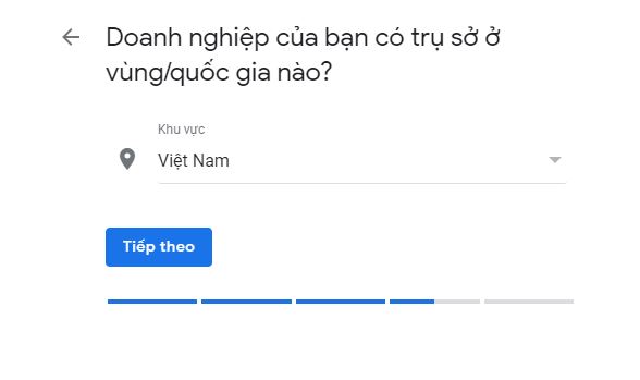 quốc gia của trụ sở công ty