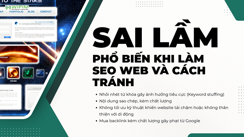 Những sai lầm phổ biến khi làm SEO web và cách tránh
