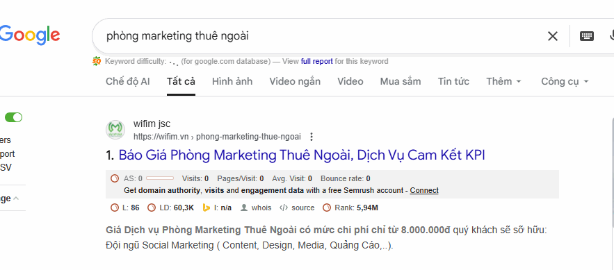 Tăng thứ hạng từ khóa trên Google