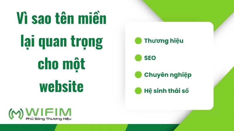 Vì sao tên miền lại quan trọng?