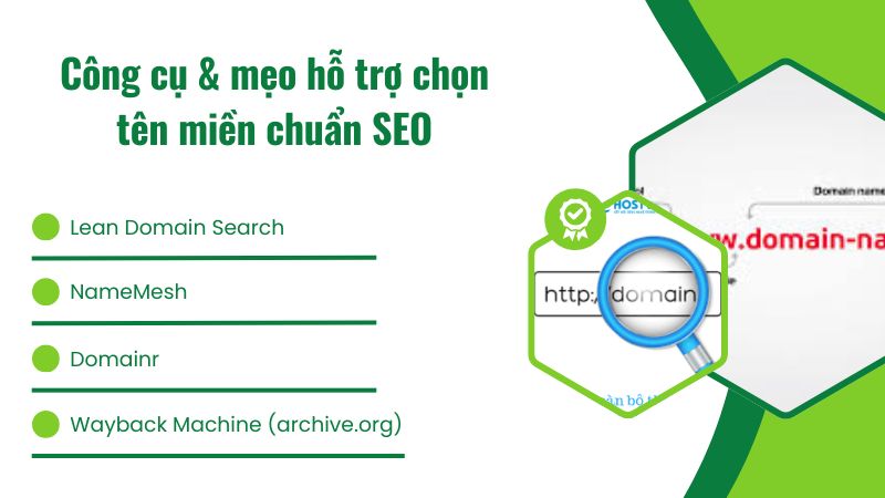 Công cụ hỗ trợ chọn tên miền
