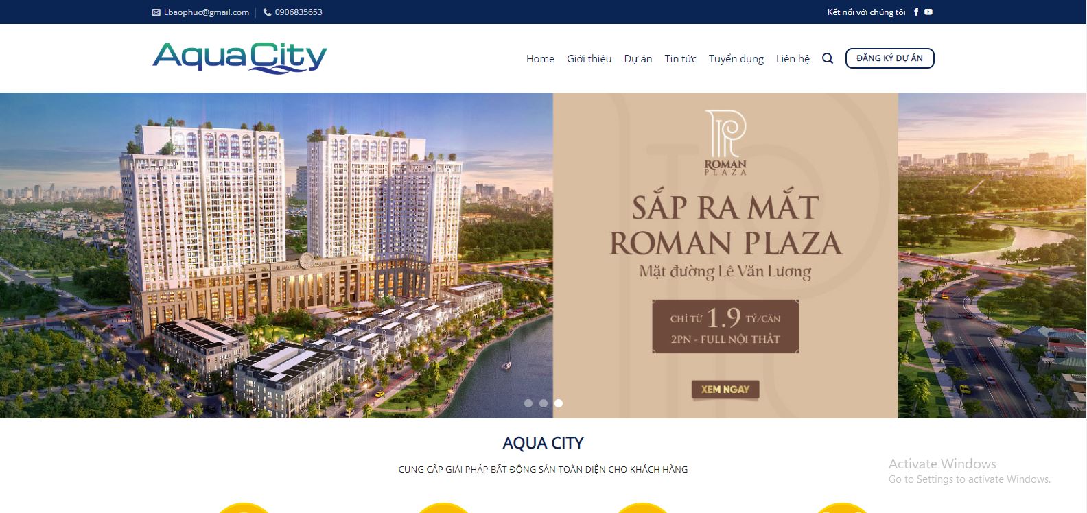 mãu website batdongsan