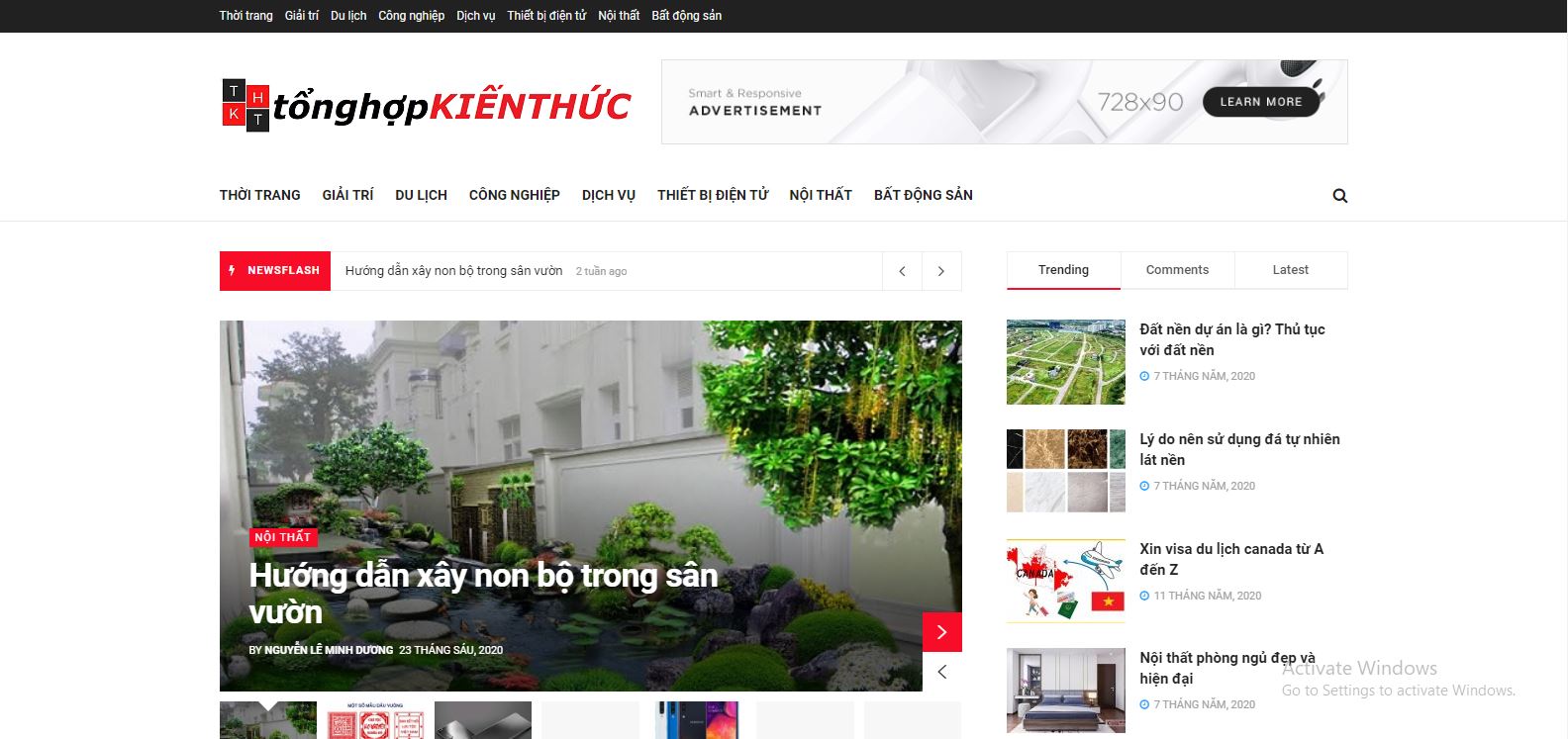 mãu website tin tức tổng hợp