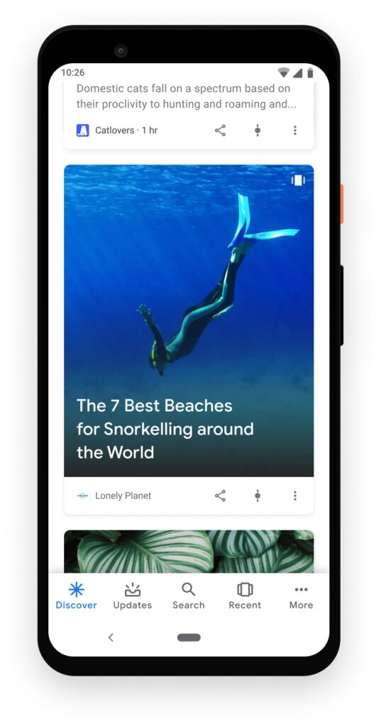 Stories trên Google khám phá