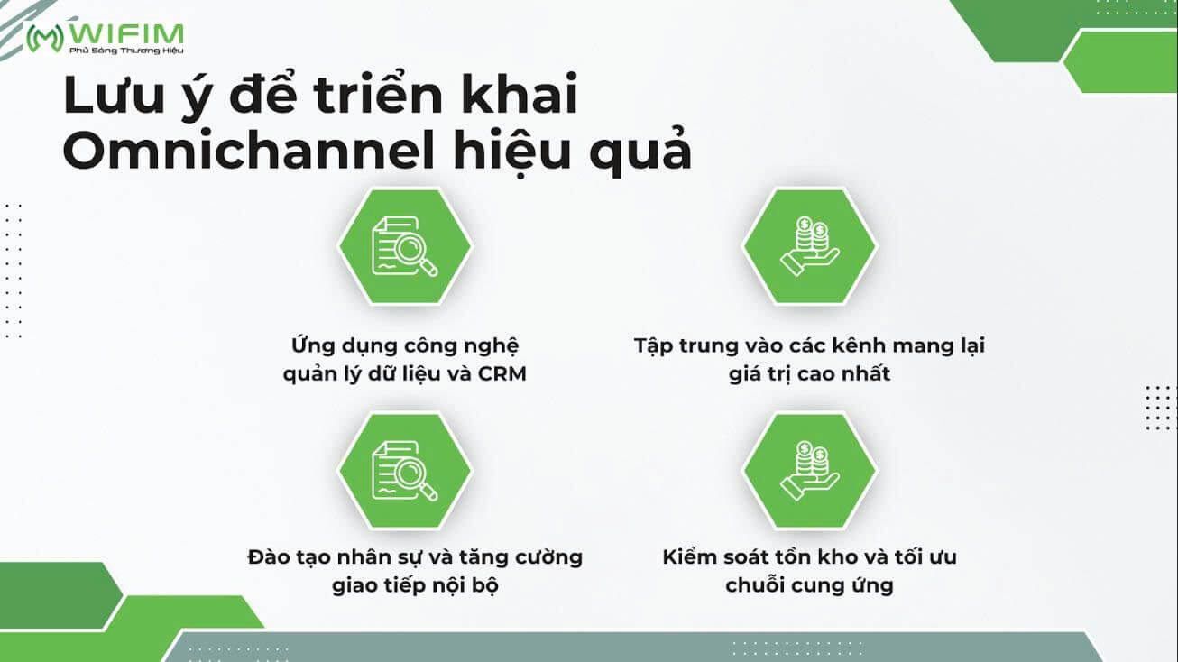 Lưu ý để triển khai Omnichannel hiệu quả