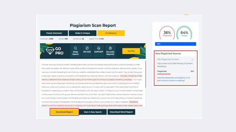 Công cụ Plagiarismdetector Công cụ Plagiarismdetector