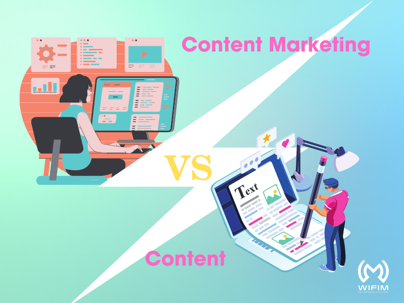 Sự khác nhau cơ bản giữa content marketing với các content khác.