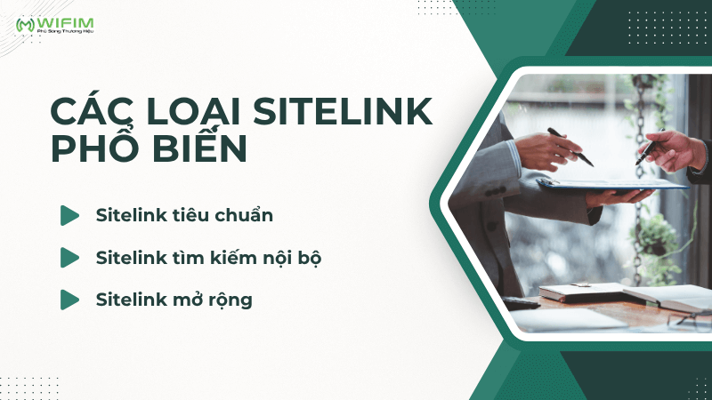 Các loại sitelink phổ biến