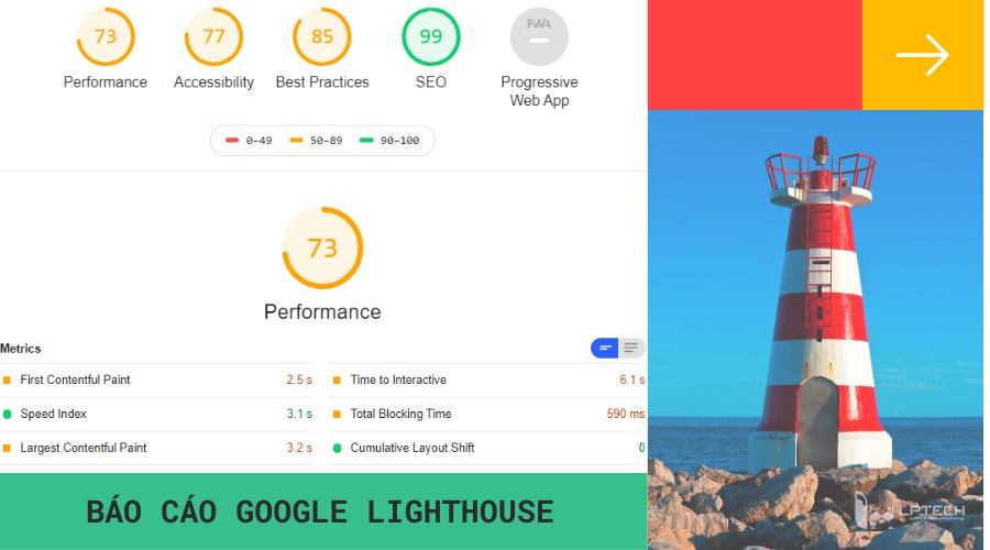 Cách xem báo cáo trên Google Lighthouse