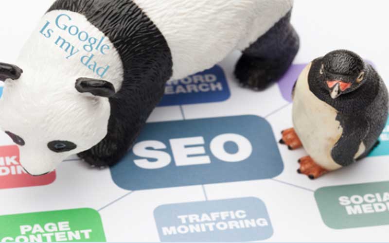 Thuật toán Panda của Google dựa trên hầu đa các yếu tố SEO để đánh giá