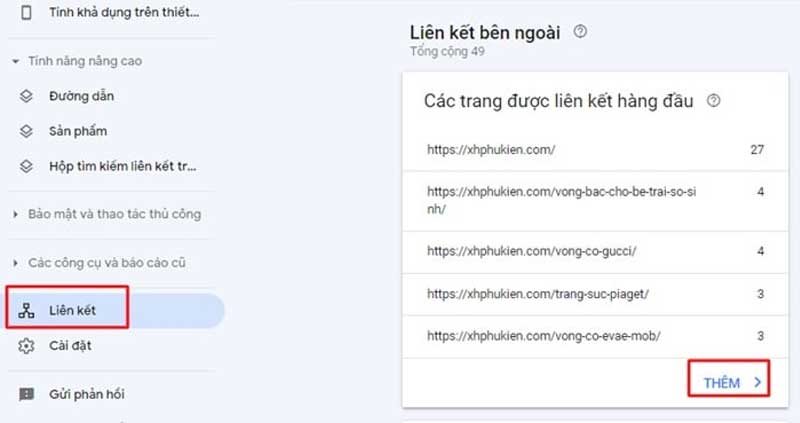 Cách kiểm tra chất lượng backlinks với Google Search Console