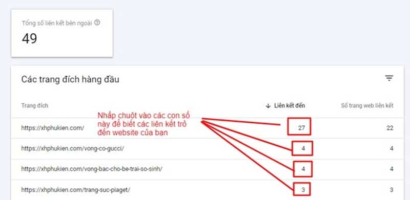 Cách kiểm tra chất lượng backlinks với Google Search Console