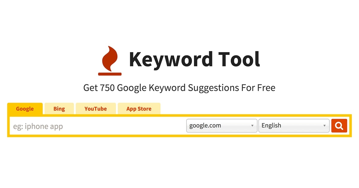 Research Tools hiệu quả - Keywordtool.io