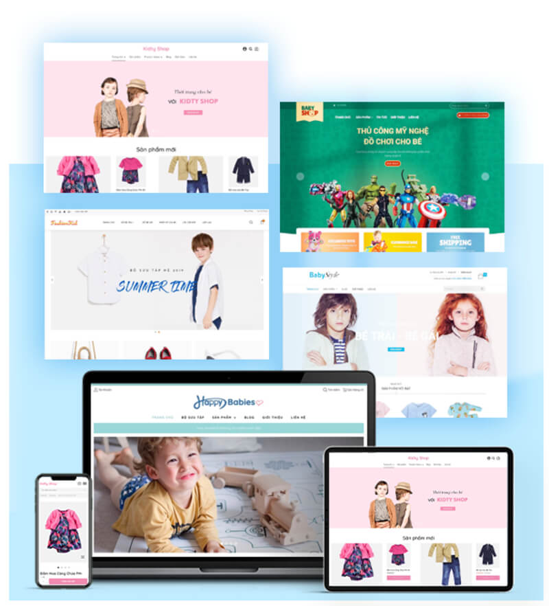 Website trực tiếp đóng vai trò quan trọng trong chiến dịch marketing ngành mẹ và bé