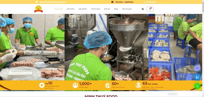 Trang chủ nhà hàng Minh thuy foods Trang chủ nhà hàng Minh thuy foods