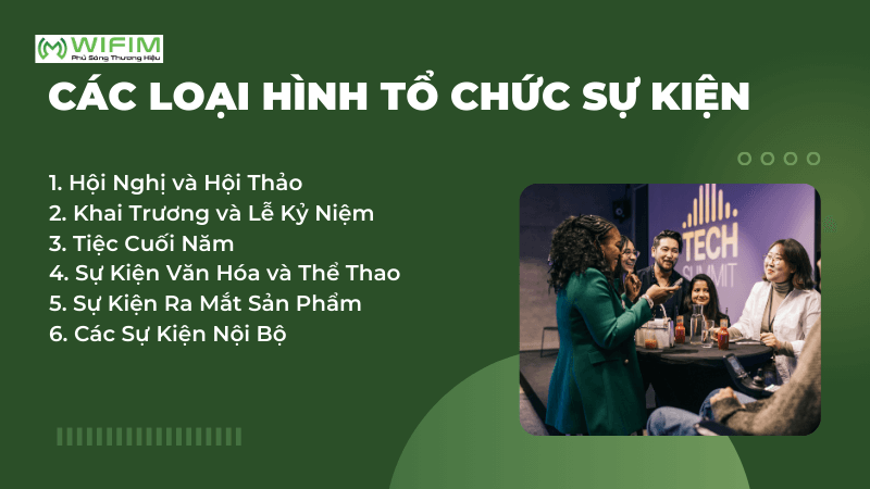 Các loại hình tổ chức sự kiện Các loại hình tổ chức sự kiện
