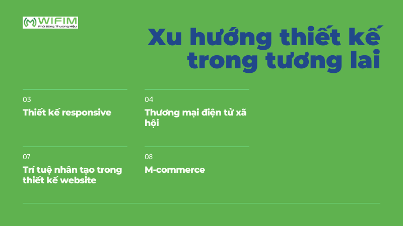 Xu hướng thiết kế website bán hàng trong tương lai Xu hướng thiết kế website bán hàng trong tương lai