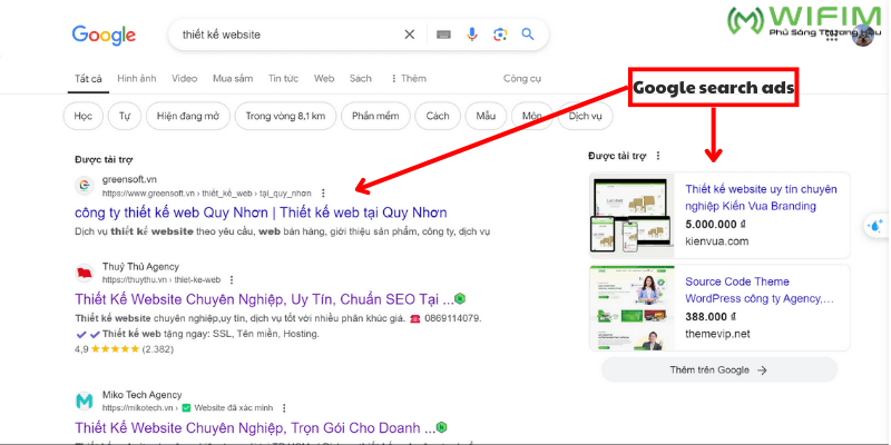Quảng cáo tìm kiếm