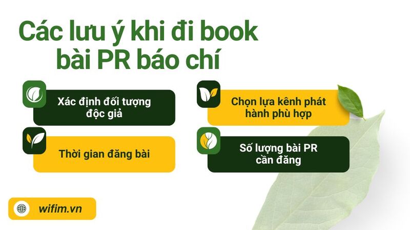 Các lưu ý khi đi book bài PR báo chí 