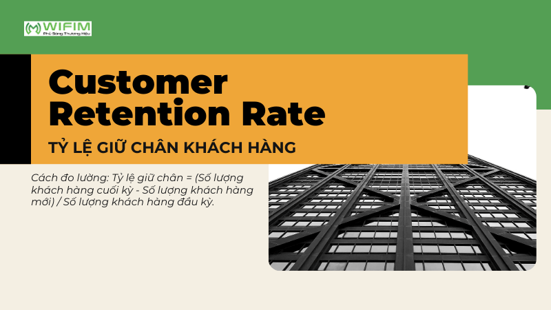 Customer Retention Rate (Tỷ lệ giữ chân khách hàng) Customer Retention Rate (Tỷ lệ giữ chân khách hàng)