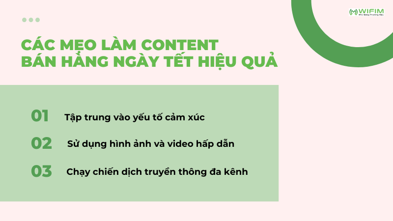 Các mẹo làm content bán hàng ngày Tết hiệu quả Các mẹo làm content bán hàng ngày Tết hiệu quả