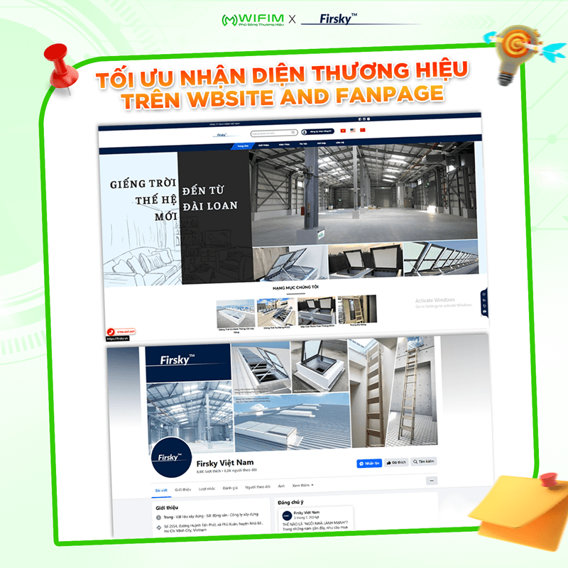 Tối ưu nhận diện thương hiệu trên Website và Fanpage Tối ưu nhận diện thương hiệu trên Website và Fanpage