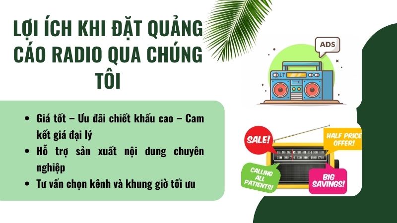 Lợi ích khi đặt quảng cáo qua radio