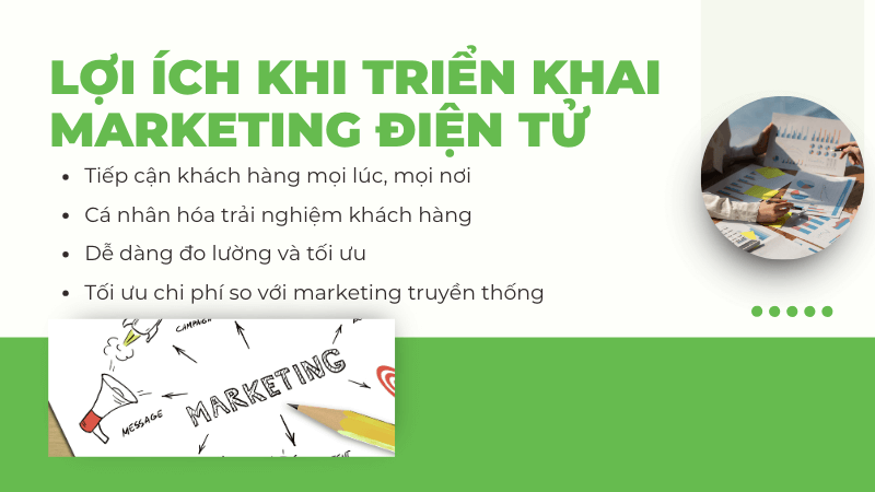 Lợi ích khi triển khai marketing điện tử Lợi ích khi triển khai marketing điện tử