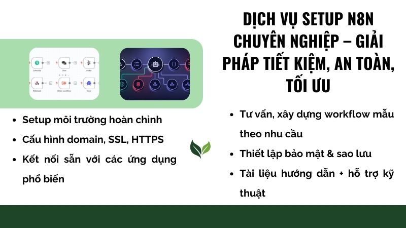 Dịch vụ setup n8n chuyên nghiệp – Giải pháp tiết kiệm, an toàn, tối ưu Dịch vụ setup n8n chuyên nghiệp – Giải pháp tiết kiệm, an toàn, tối ưu