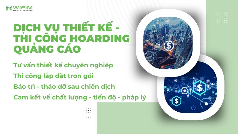 Dịch vụ thiết kế - thi công hoarding quảng cáo Dịch vụ thiết kế - thi công hoarding quảng cáo