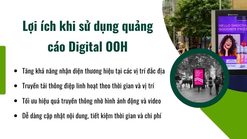 Lợi ích khi sử dụng quảng cáo Digital OOH Lợi ích khi sử dụng quảng cáo Digital OOH