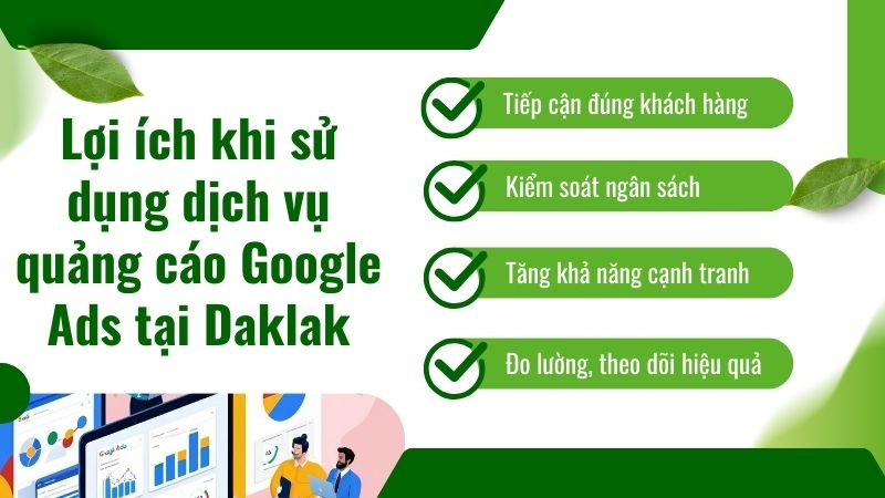 Lợi ích khi sử dụng dịch vụ quảng cáo Google Ads tại Daklak Lợi ích khi sử dụng dịch vụ quảng cáo Google Ads tại Daklak