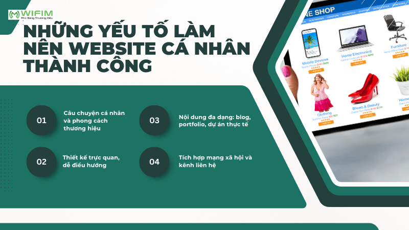 Những yếu tố làm nên website cá nhân thành công