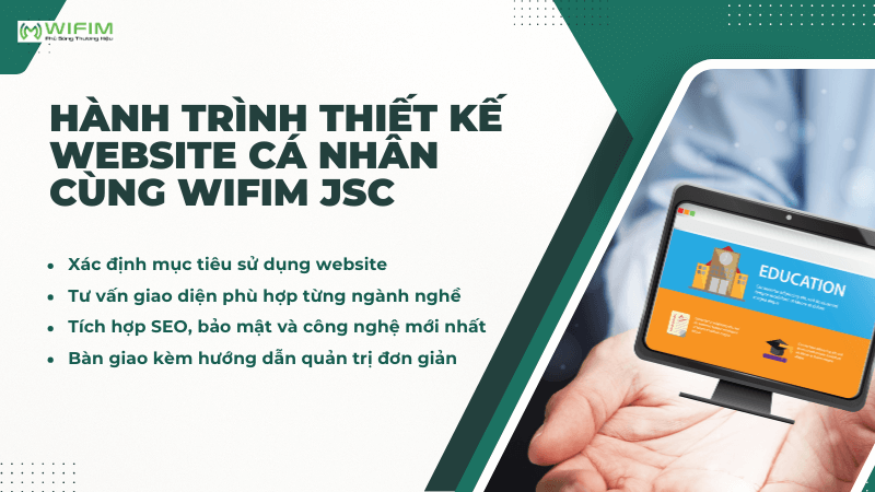 Hành trình thiết kế website cá nhân cùng WIFIM JSC