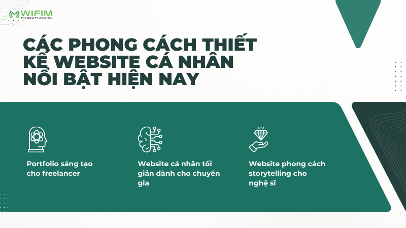 Các phong cách thiết kế website cá nhân nổi bật hiện nay