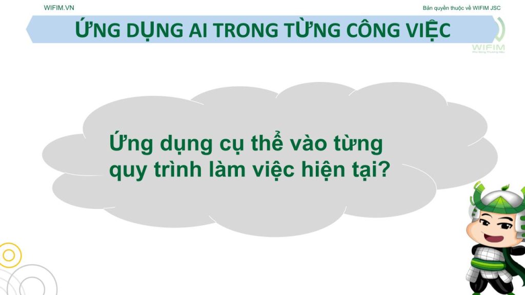 Ứng dụng AI trong quy trình làm việc Ứng dụng AI trong quy trình làm việc
