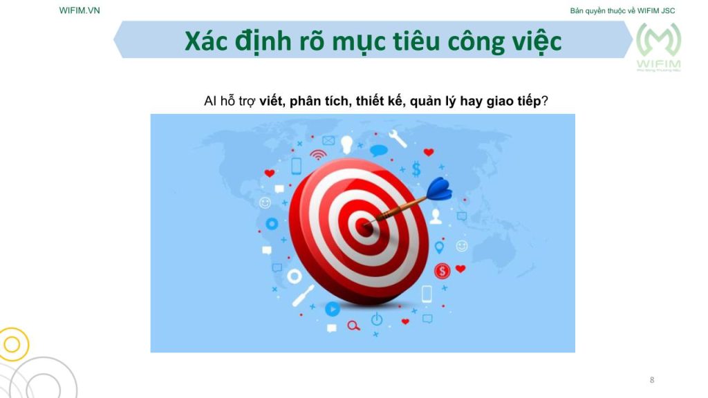 Xác định rõ mục tiêu công việc Xác định rõ mục tiêu công việc