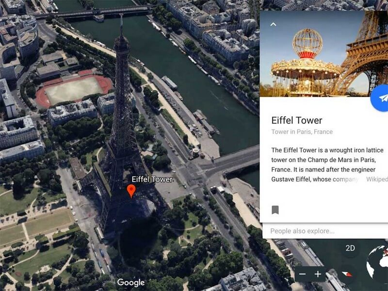 Chế độ 3D trên Google Earth Chế độ 3D trên Google Earth