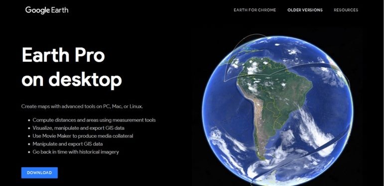Cài đặt Google Earth Pro trên desktop Cài đặt Google Earth Pro trên desktop