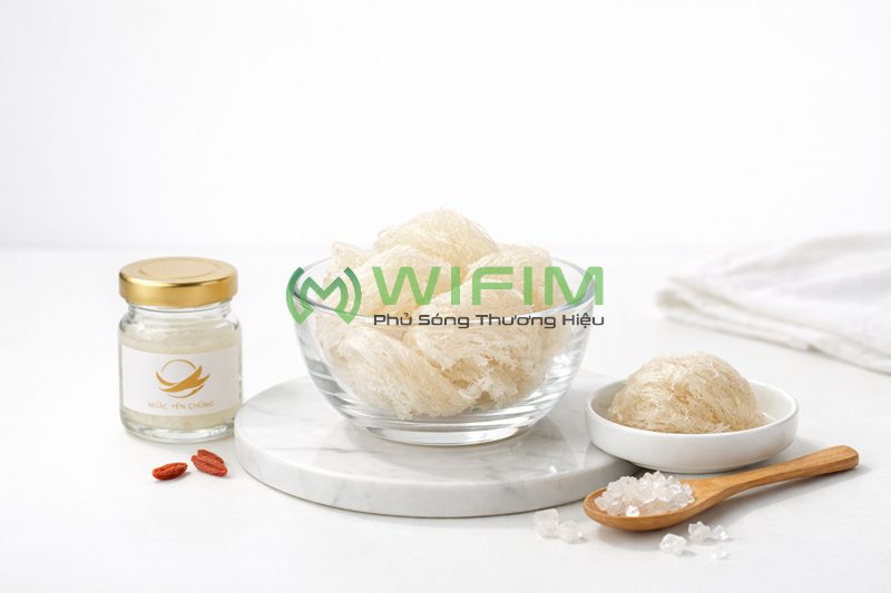 Chụp yến sào Concept tối giản