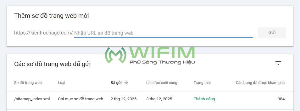 Cập nhật lại sitemaps Cập nhật lại sitemaps