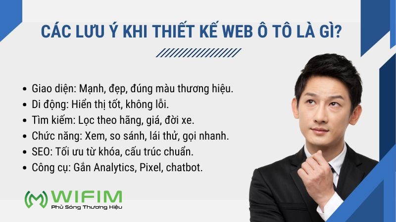 Lưu ý khi thiết kế website bán ô tô Lưu ý khi thiết kế website bán ô tô