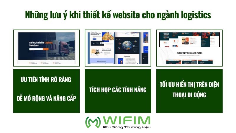 Lưu ý khi thiết kế website cho ngành logistics Lưu ý khi thiết kế website cho ngành logistics
