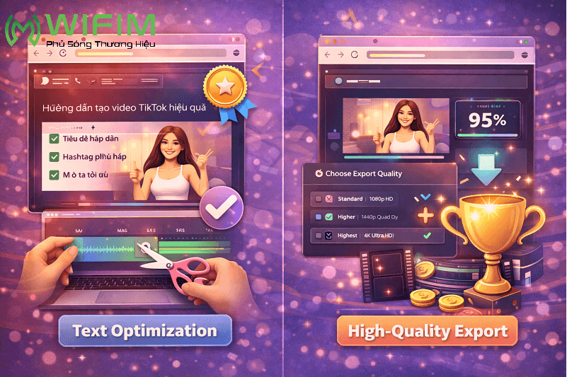 Tối ưu văn bản và xuất bản