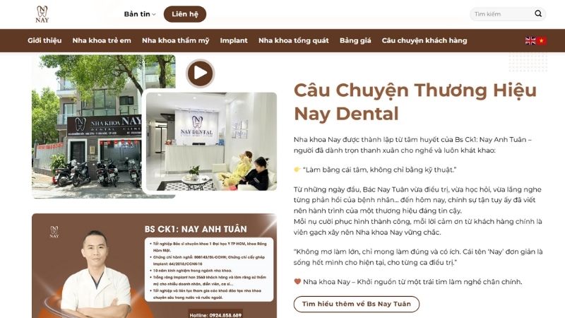 Định vị hình ảnh nha khoa chuyên sâu, không thương mại hóa