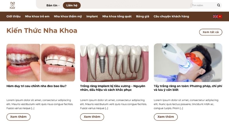 Cấu trúc website theo logic chuyển đổi