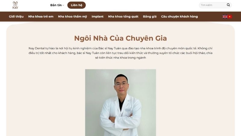 Hành trình người dùng được xây dựng trên website